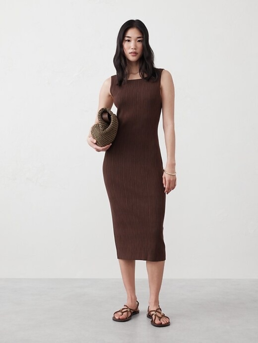 Banana Republic Ribbed Midi Sweater Dress